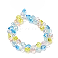 Electroplated Glass Beads Strands&nbsp;EGLA-P067-04A-03