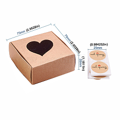Square Kraft Paper Gift Storage Boxes&nbsp;CON-CJ0001-14
