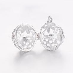 Brass Cage Pendants&nbsp;KK-K173-01S