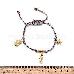 Ocean Series 304 Stainless Steel Charm Bracelets&nbsp;BJEW-K237-25B-G