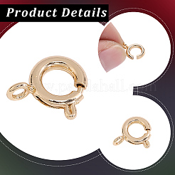20Pcs Brass Spring Ring Clasps&nbsp;KK-BBC0027-68B-G