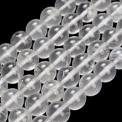 Natural Quartz Crystal Beads Strands&nbsp;G-F570-01-12mm