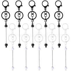 10Pcs 2 Colors Alloy Bar Beadable Keychain Clasps&nbsp;FIND-SC0017-19