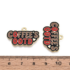 Alloy and Enamel Pendants&nbsp;PALLOY-T093-08G