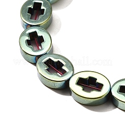 Electroplated Synthetic Non-magnetic Hematite Beads Strands&nbsp;G-L613-Z01-02H