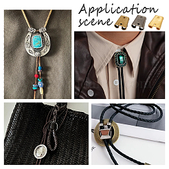 6Pcs 3 Colors Zinc Alloy Bolo Tie Slider Clasps&nbsp;FIND-PH0023-92A