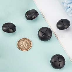 12Pcs 1-Hole Cowhide Shank Buttons&nbsp;BUTT-CL0001-06B