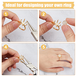 1Pc Adjustable 925 Sterling Silver Engagement Adjustable Ring Findings&nbsp;FIND-DC0006-63G