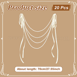 10Pcs Polyester & ABS Plastic Pearl Chair Strap&nbsp;HJEW-TW00001