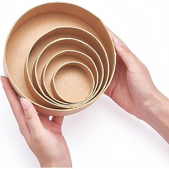 Kraft Cardboard Paper Jewelry Gift Boxes&nbsp;CBOX-WH0006-07