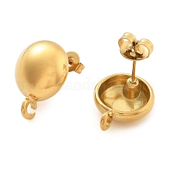 304 Stainless Steel Stud Earring Findings for Women&nbsp;EJEW-M068-05G