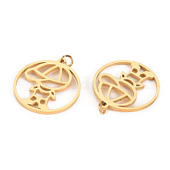 304 Stainless Steel Pendants&nbsp;STAS-S116-138G