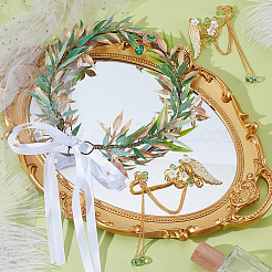 Plastic Headbands & Aluminum Earring Sets&nbsp;OHAR-WH0014-16