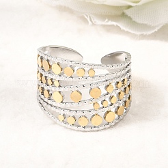 304 Stainless Steel Cuff Open Rings&nbsp;SA-CBAB767-22GP