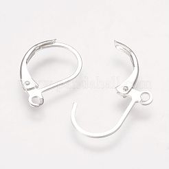 Brass Leverback Earring Findings&nbsp;KK-H670-S-NF