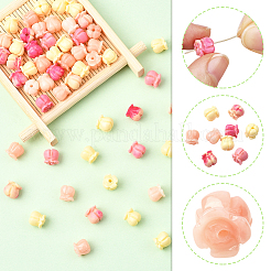 60Pcs 3 Colors Synthetic Coral Carved Dyed Beads&nbsp;CORA-SC0001-18