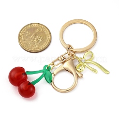 4Pcs 4 Styles Fruit Acrylic/Resin Pendant Keychain&nbsp;KEYC-JKC01196