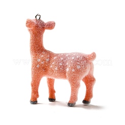 Flocky Resin Pendants&nbsp;FIND-I044-25A