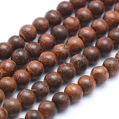 Natural Wood Beads Strands&nbsp;WOOD-P011-06-8mm