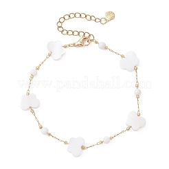 Natural Shell Beads Link Bracelets&nbsp;BJEW-JB13121