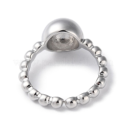 Rack Plating Brass Finger Ring for Women&nbsp;RJEW-K247-07P