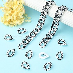 100Pcs Acrylic Linking Rings&nbsp;SACR-CJ0001-38