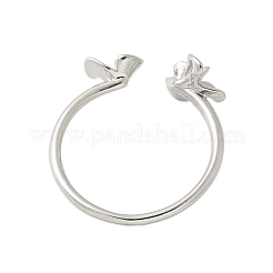 Flower Brass Ring Settings&nbsp;KK-K297-02P