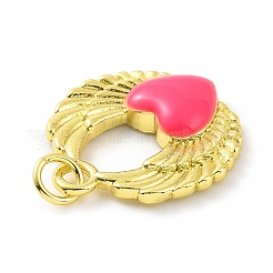 Rack Plating Brass Enamel Pendants&nbsp;KK-C008-14G-02