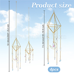3Pcs Brass Cable Chains Pendant Decorations&nbsp;HJEW-OC00179