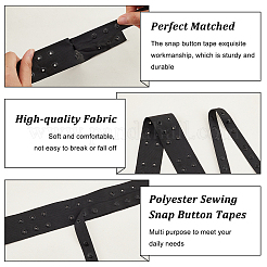 6 Yards 2-Row Plastic Snap Button Tape&nbsp;FIND-PH0010-28B