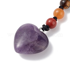7 Chakra Gemstone Beads Keychain&nbsp;KEYC-F036-02D