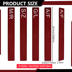 4Pcs 4 Styles Acrylic Book Divider&nbsp;AJEW-BC0008-27B
