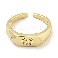 Brass Cuff Rings&nbsp;RJEW-Q811-01G