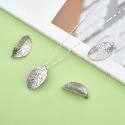 Tarnish Resistant 304 Stainless Steel Leaf Pendants&nbsp;STAS-S040-07P
