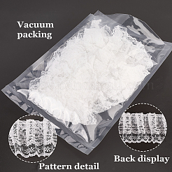 10M Double Layer Polyester Flower Lace Trim Ribbon&nbsp;OCOR-GF0004-58A