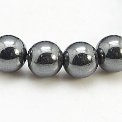 Non-Magnetic Synthetic Hematite Beaded Ball Bracelets&nbsp;BJEW-D088-7