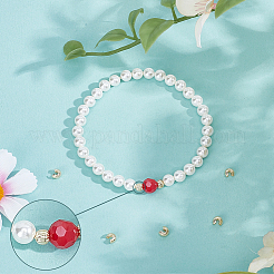 Brass Crimp Beads Covers&nbsp;KK-BC0014-72B-G01