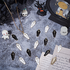40Pcs 2 Colors Alloy Enamel Pendants&nbsp;ENAM-ME0001-06