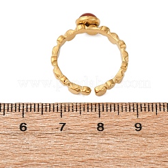 304 Stainless Steel Adjustable Open Cuff Rings&nbsp;RJEW-A071-10G