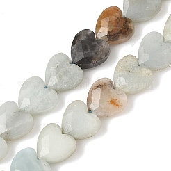 Natural Flower Amazonite Beads Strands&nbsp;G-D316-B02