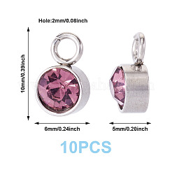 10Pcs Glass Rhinestone Charms&nbsp;STAS-TA0003-26H