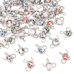 50Pcs 5 Colors Handmade Porcelain Pendants&nbsp;PALLOY-YW00135