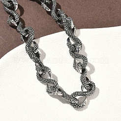 304 Stainless Steel Link Chain Bracelets for Men Women&nbsp;BJEW-D385-03AS