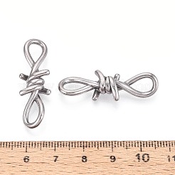304 Stainless Steel Barbed Wire Links&nbsp;X-STAS-T072-138P