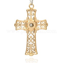 Alloy Medieval Cross Pendants&nbsp;ALRI-J028-01G