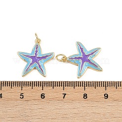 Brass Enamel Pendants&nbsp;KK-L240-01G-A01