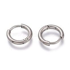 Tarnish Resistant 201 Stainless Steel Huggie Hoop Earrings&nbsp;EJEW-O095-05-19