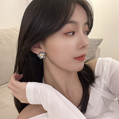 Valentine's Day Alloy & Enamel Stud Earrings&nbsp;WG1CFA2-01