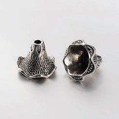 6-Petal Tibetan Style Alloy Bead Caps&nbsp;PALLOY-N0113-05