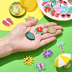 36Pcs 18 Styles Beach Theme PVC Cabochons&nbsp;FIND-CJ0011-23
